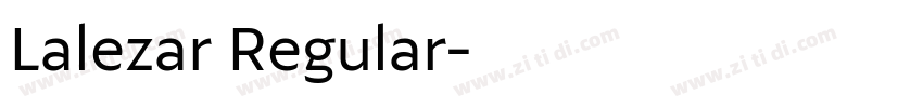 Lalezar Regular字体转换